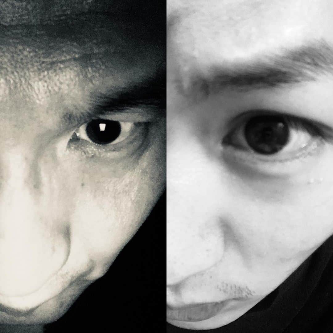 花田優一のインスタグラム：「、﻿ Our eyes tell everything.  #father #son」