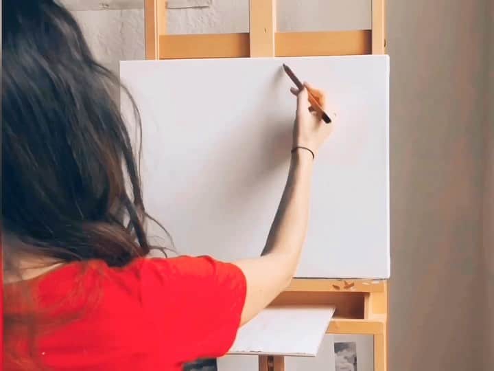 ケイト・ボイージェルのインスタグラム：「#ad I had so much fun creating this time-lapse painting inspired by #GivingTuesday and the 100 Acts of Good initiative by @statefarm! Thanks for voting and choosing this photo - I especially loved working with the bright reds! I will be giving the piece to a non-profit music school that I support to display or auction off. It’s been so inspiring to participate in the @statefarm 100 Acts of Good, and I love being a part of this larger movement for good. Head to NeighborhoodofGood.com to learn more about how you can join us and get involved! #HereToHelp」