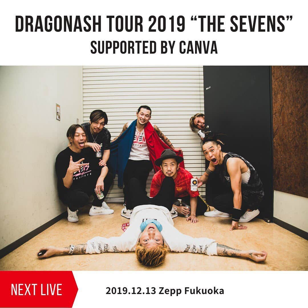 Dragon Ashさんのインスタグラム写真 - (Dragon AshInstagram)「DRAGONASH TOUR 2019 "THE SEVENS"  supported by Canva  @ いわきアリオス  #DA_livephoto photo by @nekoze_photo」12月12日 1時23分 - dragonash_official