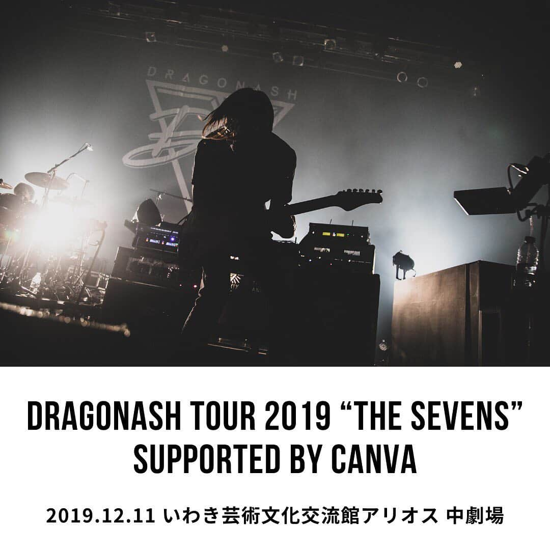 Dragon Ashさんのインスタグラム写真 - (Dragon AshInstagram)「DRAGONASH TOUR 2019 "THE SEVENS"  supported by Canva  @ いわきアリオス  #DA_livephoto photo by @nekoze_photo」12月12日 1時23分 - dragonash_official