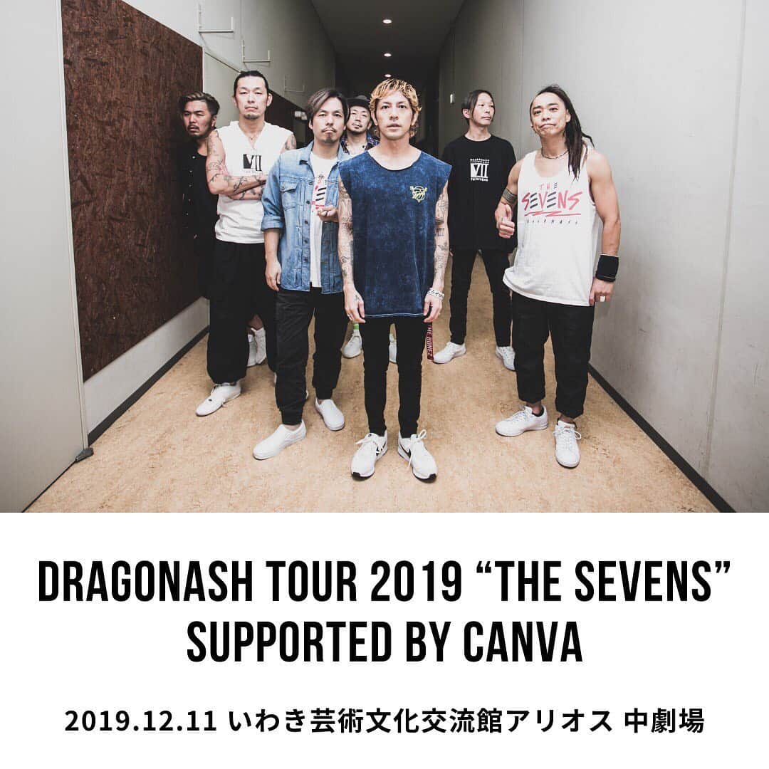Dragon Ashさんのインスタグラム写真 - (Dragon AshInstagram)「DRAGONASH TOUR 2019 "THE SEVENS"  supported by Canva  @ いわきアリオス  #DA_livephoto photo by @nekoze_photo」12月12日 1時23分 - dragonash_official