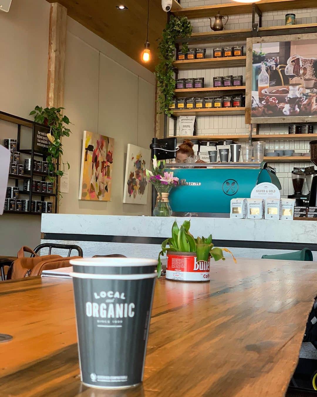 金惠理さんのインスタグラム写真 - (金惠理Instagram)「Local's brunch cafe @groundworkcoffee . . #la #larchmont #brunch #organic #coffee」12月12日 4時33分 - thehyeleekim