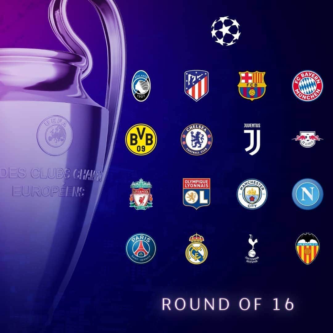 UEFAチャンピオンズリーグさんのインスタグラム写真 - (UEFAチャンピオンズリーグInstagram)「Round of 16 line-up ✅ Who is looking most like champions? 🤔⁣ ⁣ #UCL」12月12日 6時53分 - championsleague