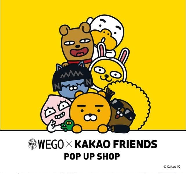 WEGOさんのインスタグラム写真 - (WEGOInstagram)「WEGO×KAKAO FRIENDS  Limited shop OPEN! . 12/13〜12/25SHIBUYA109渋谷5F . アパレルからグッズまでWEGOでしか買えないCUTEなカカオフレンズのコラボグッズを多数取り揃えております♡ . ✔︎KAKAOFRIENDSコラボ刺繍パーカ￥4,599+tax . ✔︎KAKAOFRIENDSコラボラメペンケース￥1,299+tax . KAKAOFRIENDSコラボイヤホン　￥999+tax . 巨大ライアンにも会える!? . #kakaofriends #apeach #rian #アピーチ #ライアン #カカオフレンズ #wego #wego135 #shibuya #渋谷 #109 #東京 #tokyo #goods」12月12日 19時09分 - wego_official