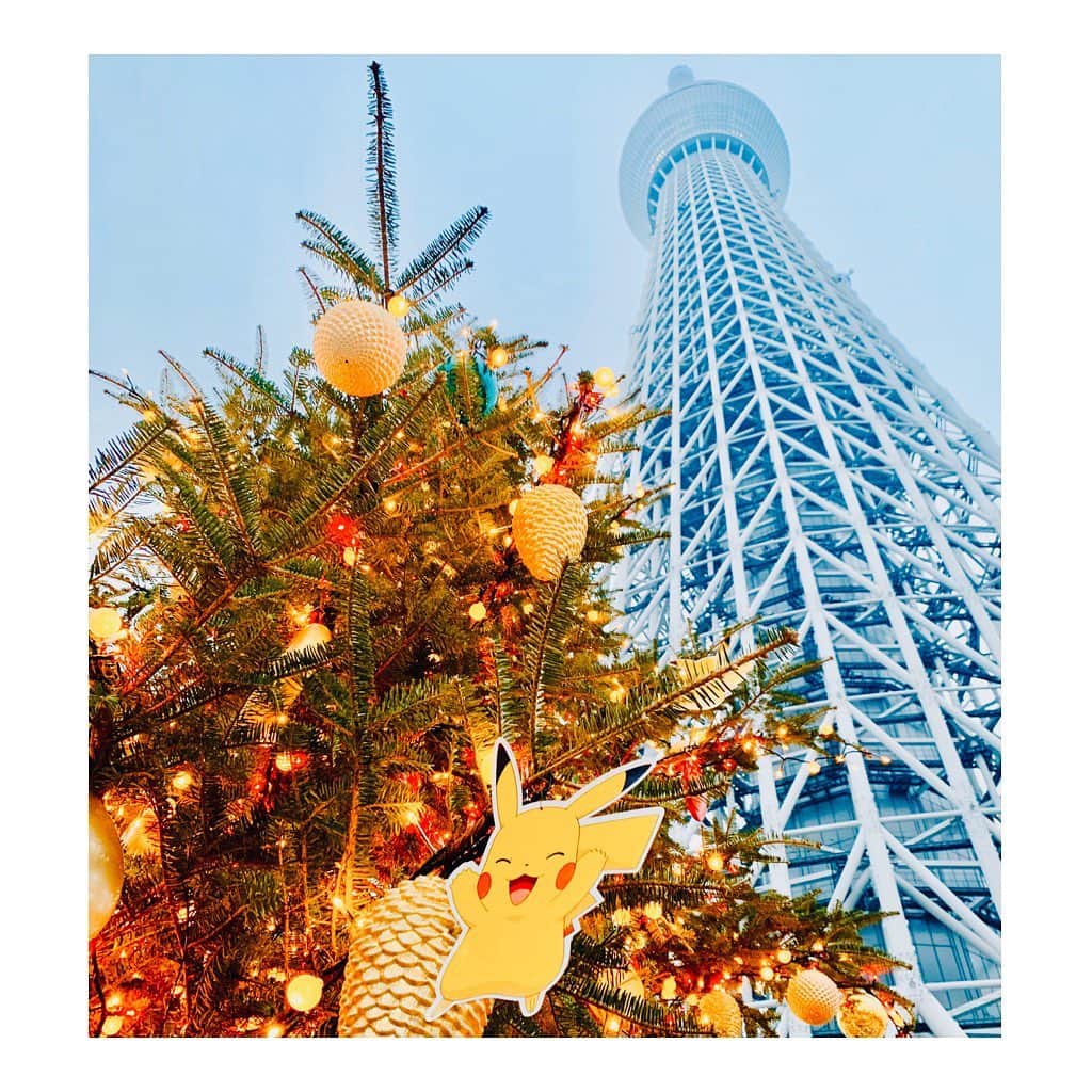 福田典子さんのインスタグラム写真 - (福田典子Instagram)「ポケモンツリーとスカイツリー🎄」12月12日 12時54分 - norikofukuda212