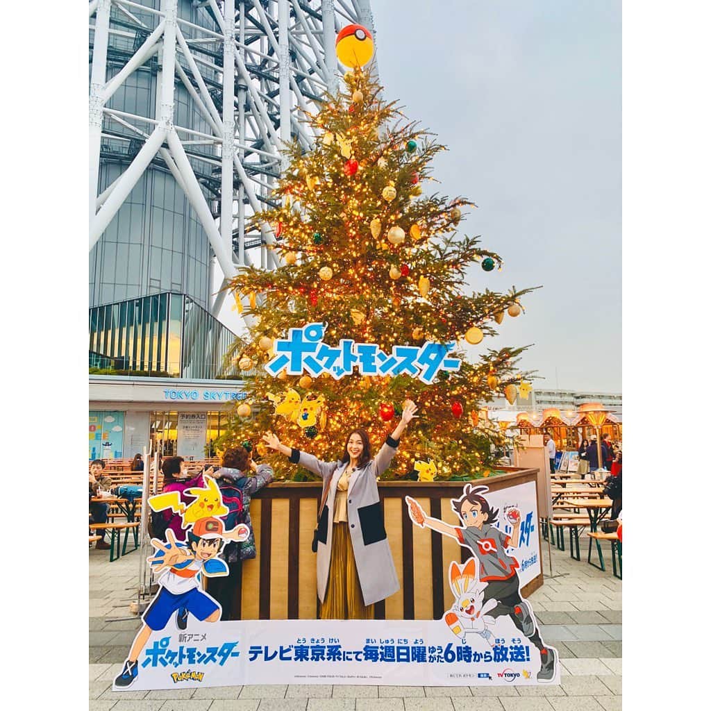 福田典子さんのインスタグラム写真 - (福田典子Instagram)「ポケモンツリーとスカイツリー🎄」12月12日 12時54分 - norikofukuda212
