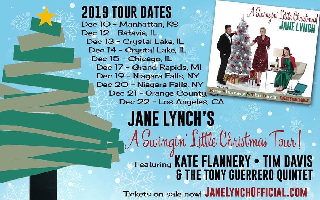 ジェーン・リンチさんのインスタグラム写真 - (ジェーン・リンチInstagram)「Chicago area shows coming up! Join us  for Christmas music, holiday cheer and assorted buffoneries (@therealkateflannery )! @loudmouthmuch @tonyguerreroquintet」12月12日 13時11分 - janelynchofficial