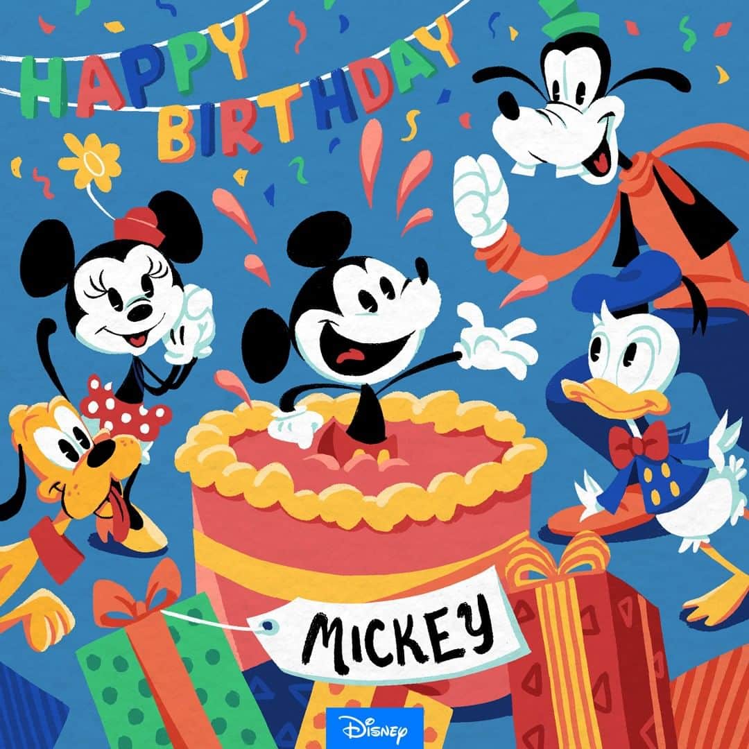 Disneyさんのインスタグラム写真 - (DisneyInstagram)「Having pals like these is the icing on the cake! Happy Birthday, @mickeymouse.」11月19日 2時13分 - disney