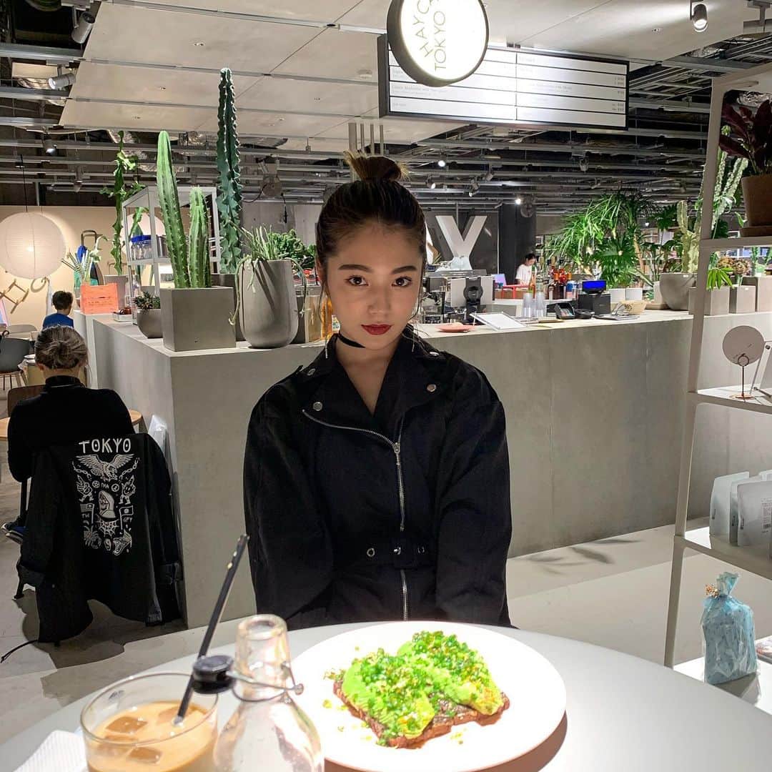 浪花ほのかのインスタグラム：「、 、 、  おしゃカフェしたよ🥑」
