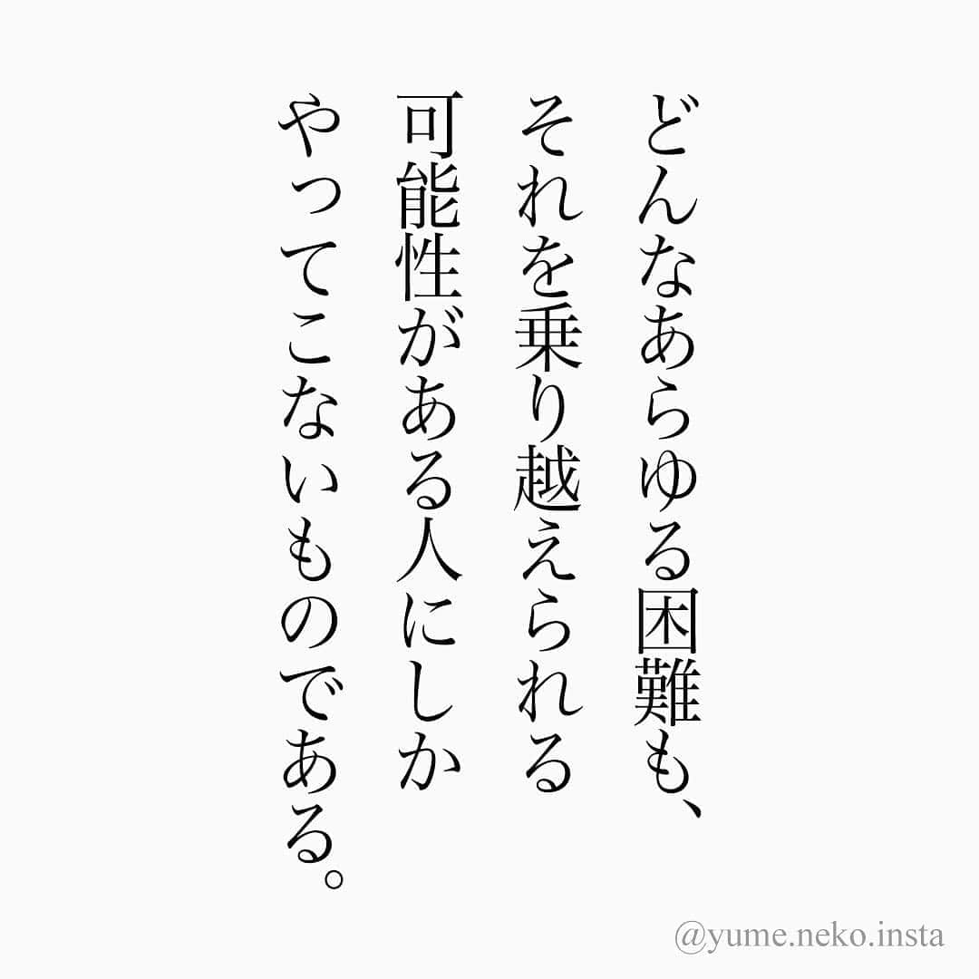 ユメネコ 哲学者さんのインスタグラム写真 ユメネコ 哲学者instagram 名言 格言 今日の格言 言葉 ことば 言霊 言葉の力 自己啓発 人生 生き方 生きる 成功 悩み 相談 心 こころ 心理 心理学 メッセージ 仕事 受験 勉強 モチベーション