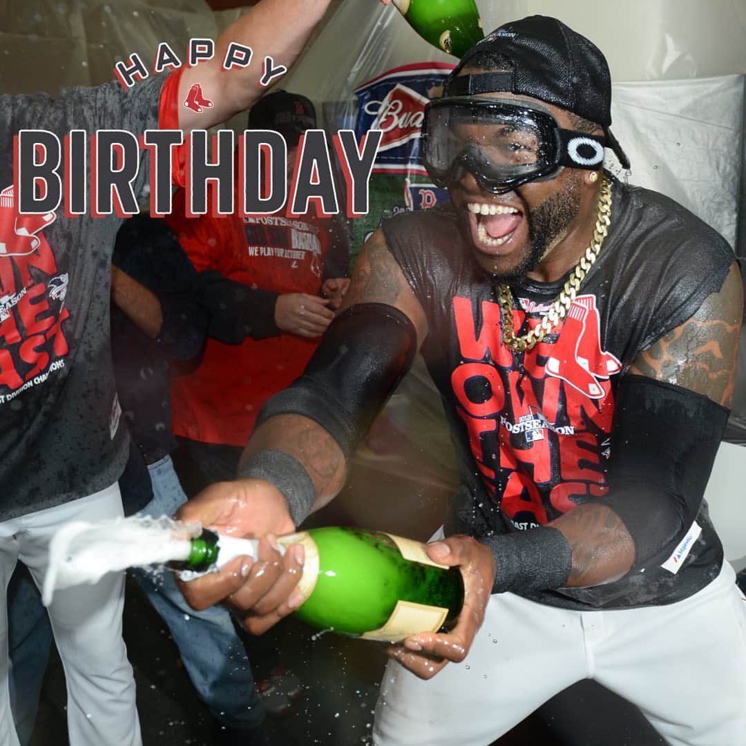 ボストン・レッドソックスさんのインスタグラム写真 - (ボストン・レッドソックスInstagram)「Happy birthday to the OG Champagne Papi! 🍾」11月18日 22時58分 - redsox