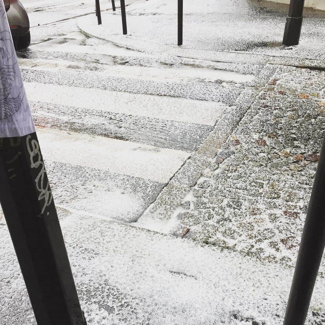 大森美希さんのインスタグラム写真 - (大森美希Instagram)「#winter #hail #ithailed #strangeweather #grêle #ilgrêle #hiver #blanc #tempsbizarre #paris #parislife #white #grey #gray #gris #冬の雹 #雹が降る #パリ #パリ生活 #変な天気 #海外生活 #白」11月19日 10時51分 - mikiomori_