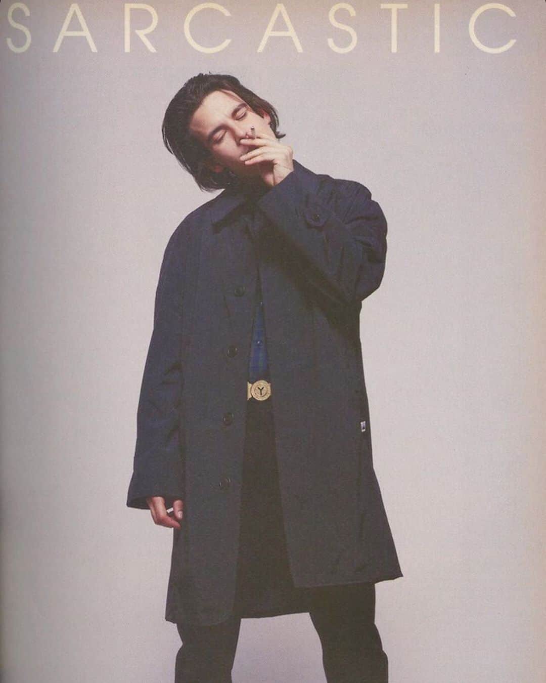 サキャスティックのインスタグラム：「First #sarcasticclothing ad with #justinpierce @i_d mag circa 1996? Repost via @samutaro  Belt by @mr_stash」