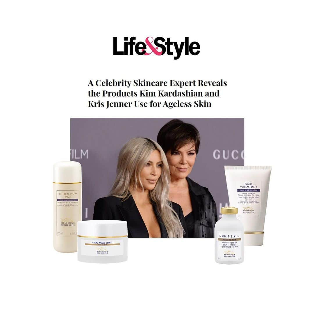 Biologique Recherche USAさんのインスタグラム写真 - (Biologique Recherche USAInstagram)「Congratulations @toska_europeanspa for the great feature in @lifeandstyleweekly! Our partner and Celebrity Skincare Expert recently performed Biologique Recherche treatments on @kimkardashian and @krisjenner. Toska reveals which products they use for "Ageless Skin". Among them? Our Lait VIP O2, Lotion P50V, Masque Visolastine +, Serum TEWL, Serum Dermopore and Creme Masque Vernix. Click the link in bio to access the full article! • • • #biologiquerecherche #passion #expert #beauty #skin #skincare #facecare #followyourskininstant #buildingbetterskin #skininstant #kimkardashian #krisjenner #kuwtk #lifeandstyle #lotionp50v #laitvipo2 #masquevisolastineplus #serumtewl #serumdermopore #crememasquevernix #toskahusted」11月19日 7時50分 - biologique_recherche_usa