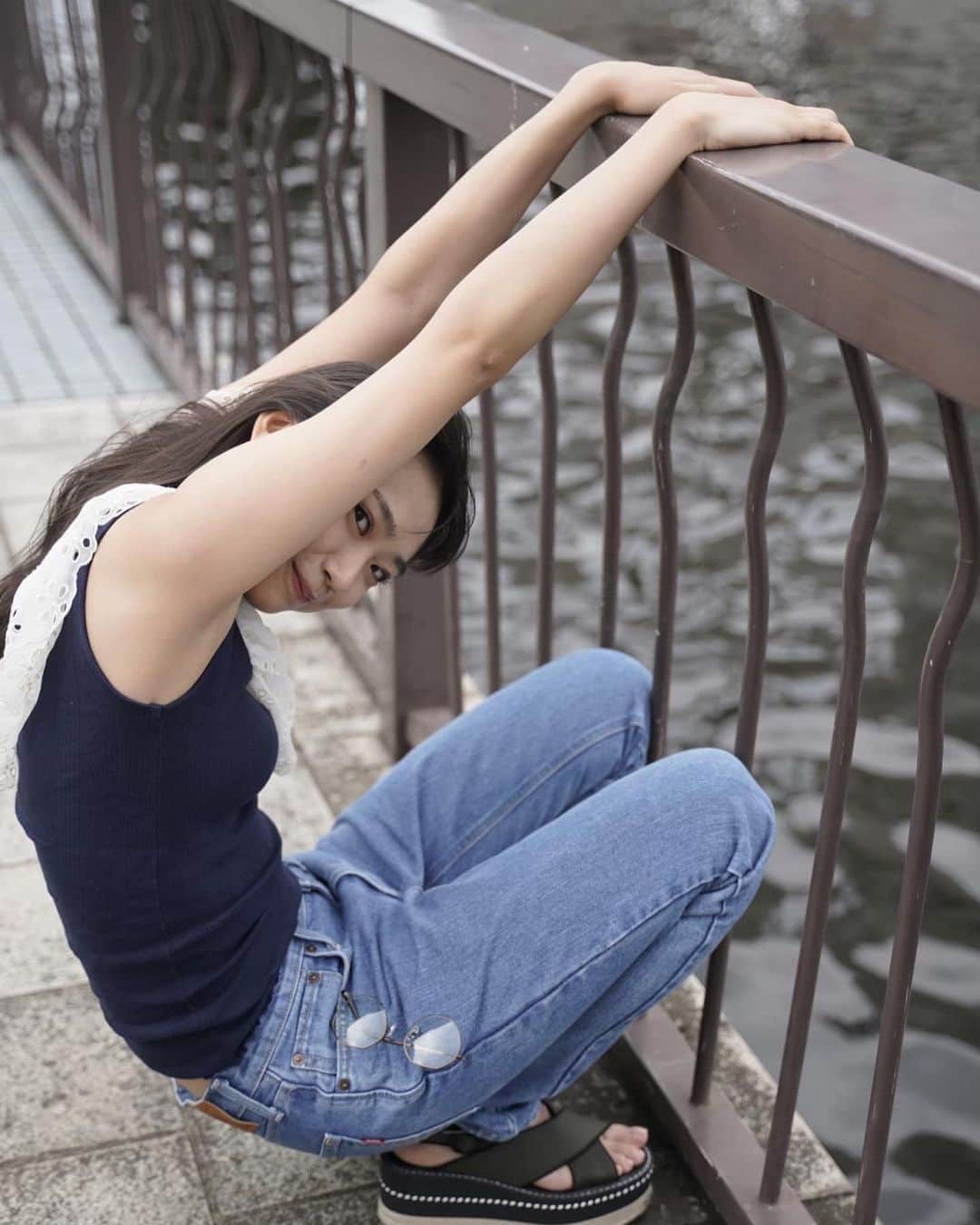 相沢菜々子さんのインスタグラム写真 - (相沢菜々子Instagram)「No.8 腕がながーーい #ジーパン女子 #EDWIN」11月19日 9時08分 - nanako_aizawa