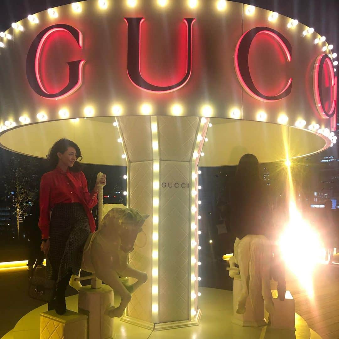 RINAさんのインスタグラム写真 - (RINAInstagram)「GUCCI  OPENING RECEPTION PARTY❤️ 渋谷PARCO #gucci #parco_shibuya_official」11月19日 21時06分 - rina_karina0417