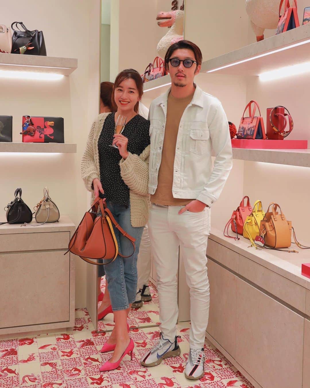 柴田翔平のインスタグラム：「渋谷パルコRenewal Opening Party!! 仁香と @loewe さんにご招待されて行ってきました。 3年ぶりの渋谷パルコ懐かしかったー！ #loewe #shibuyaparco #渋谷PARCO」