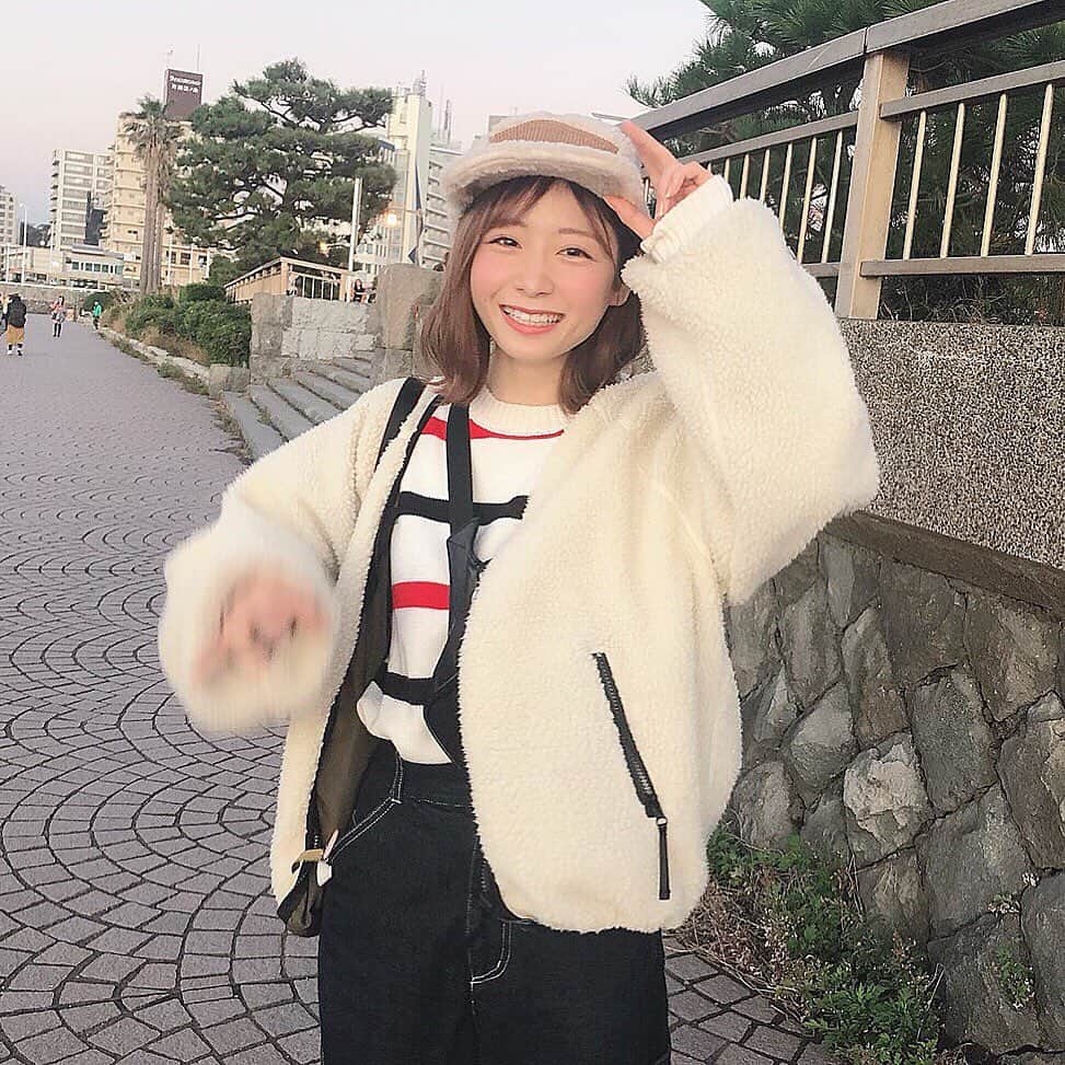 てぃーみきさんのインスタグラム写真 - (てぃーみきInstagram)「#羊さんコーデ #江ノ島」11月19日 20時47分 - tea_miki_1225