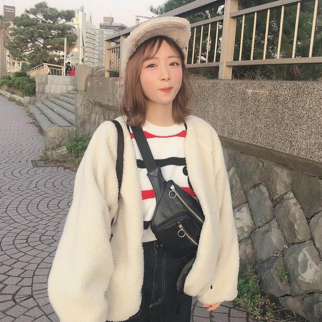 てぃーみきさんのインスタグラム写真 - (てぃーみきInstagram)「#羊さんコーデ #江ノ島」11月19日 20時47分 - tea_miki_1225