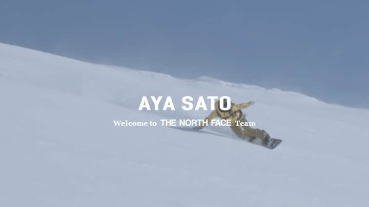 のインスタグラム：「【Welcome THE NORTH FACE Team Aya Sato】 今シーズンより新しくTHE NORTH FACEアスリートチームに、スノーボーダーの佐藤亜耶が加わりました。今後の活躍にこうご期待！ #tnfjp #thenorthface #neverstopexploring @aya_sato_49」