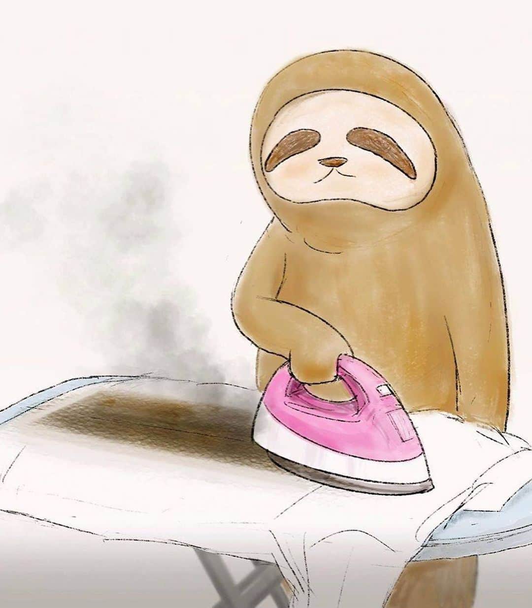 9GAGさんのインスタグラム写真 - (9GAGInstagram)「The daily struggles of a sloth 💤 ✏ by @k5fuwa - #9gag #sloth」11月19日 14時15分 - 9gag