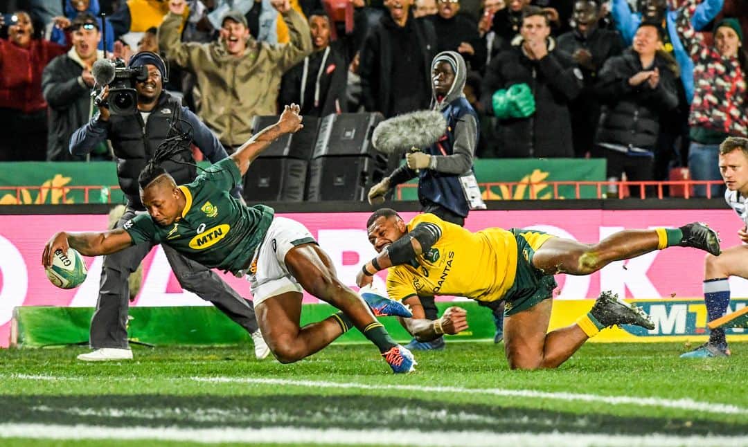 ラグビー南アフリカ代表さんのインスタグラム写真 - (ラグビー南アフリカ代表Instagram)「What was your favourite Springbok try in 2019? 🙌」11月19日 14時30分 - bokrugby