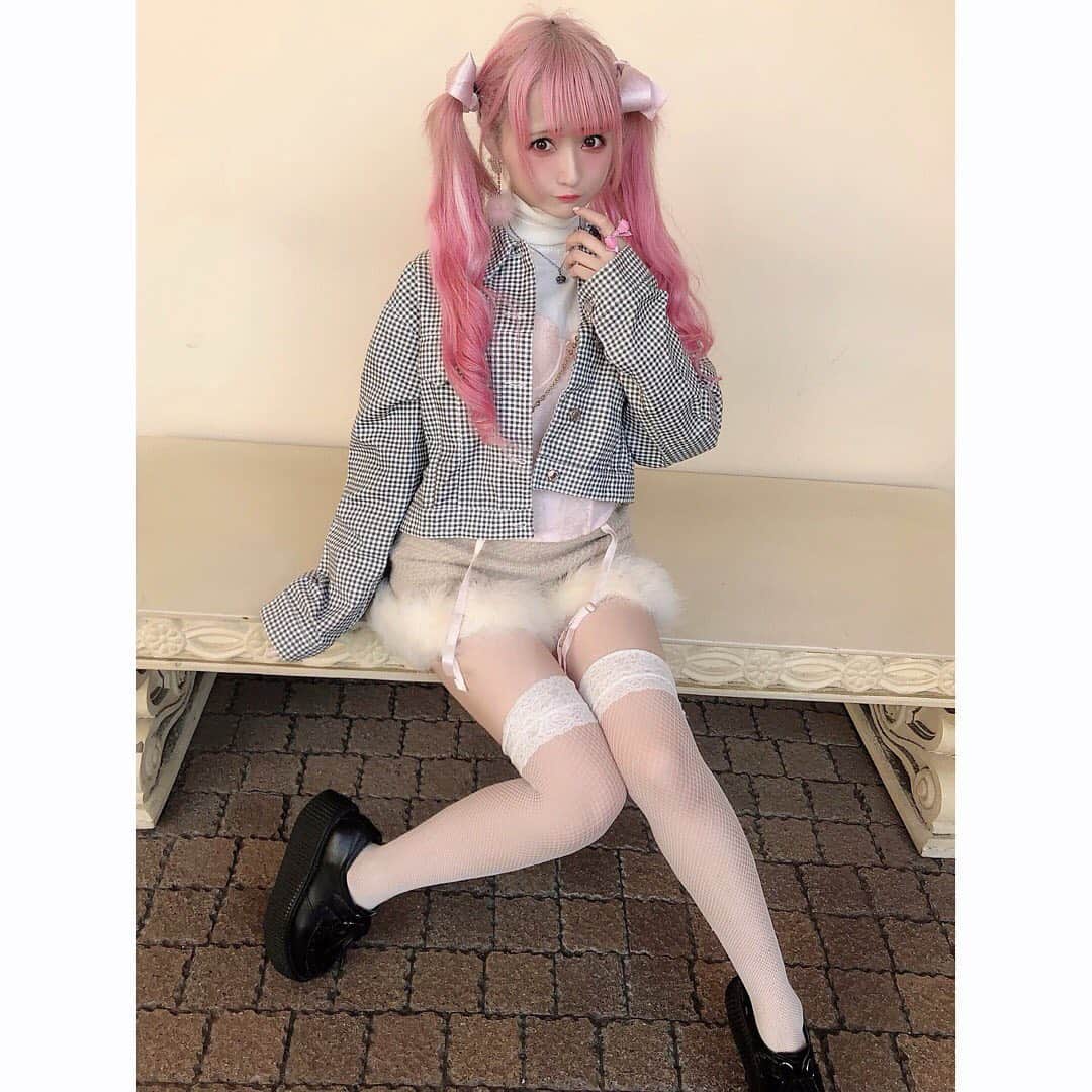 胡桃兎愛のインスタグラム：「Yesterday's coordinates❤︎」