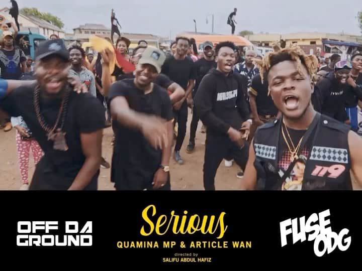 Fuse ODGのインスタグラム：「Fuse ODG x @Quaminamp_  x @Articlewani  #Serious 🔥🔥🔥🔥 https://youtu.be/GvFCZY0agp4  OUT NOW  #RoadToGhana」
