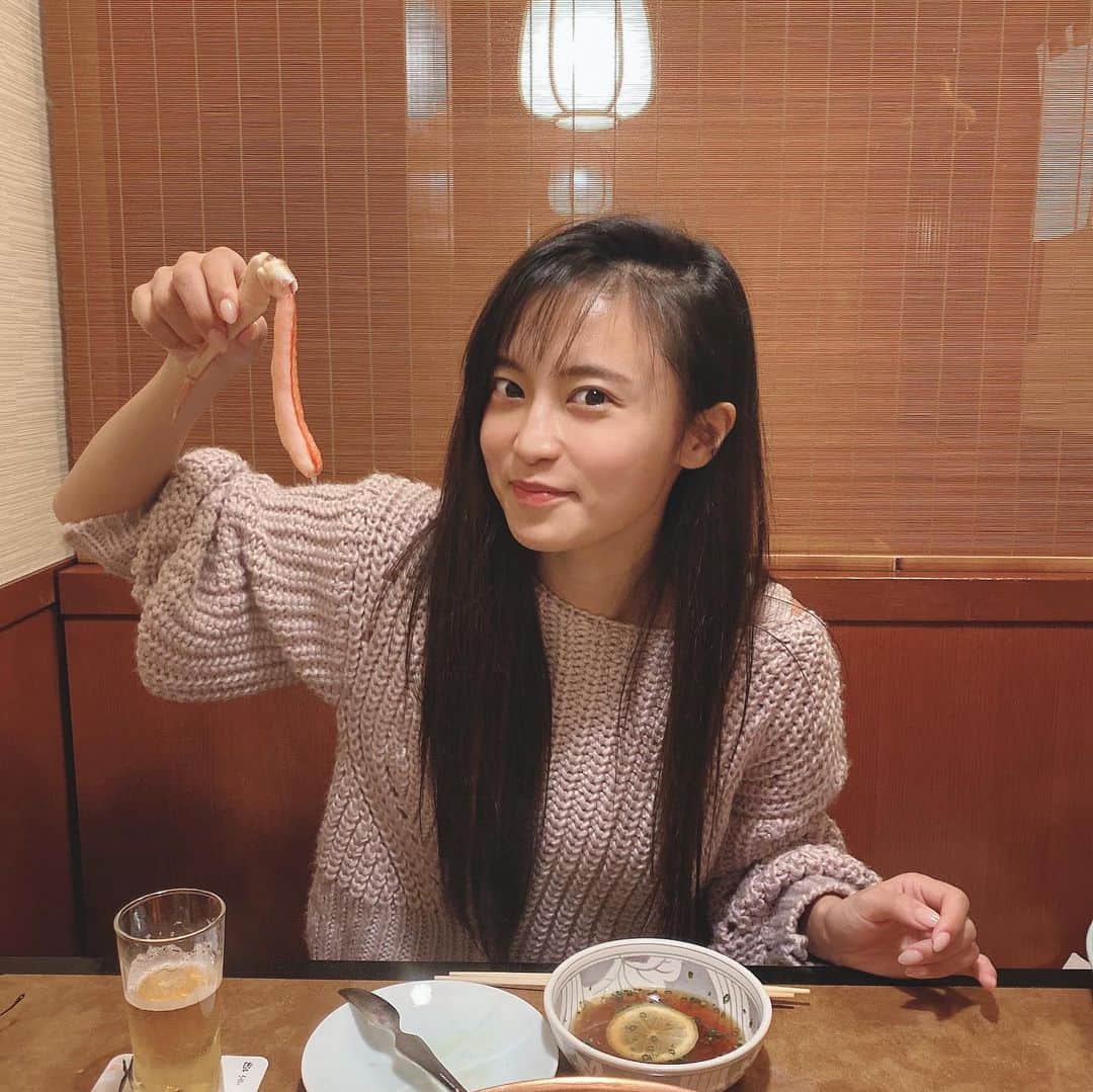 小島瑠璃子さんのインスタグラム写真 - (小島瑠璃子Instagram)「🦀 蟹らぶ。蟹の季節到来！！」11月19日 17時47分 - ruriko_kojima