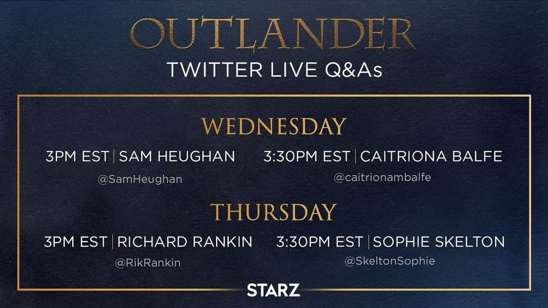 サム・ヒューアンさんのインスタグラム写真 - (サム・ヒューアンInstagram)「End of season 5 wrap QnA!! @outlander_starz  Hope to see you there?? On Twitter! TOMORROW!! Xx」11月20日 5時27分 - samheughan