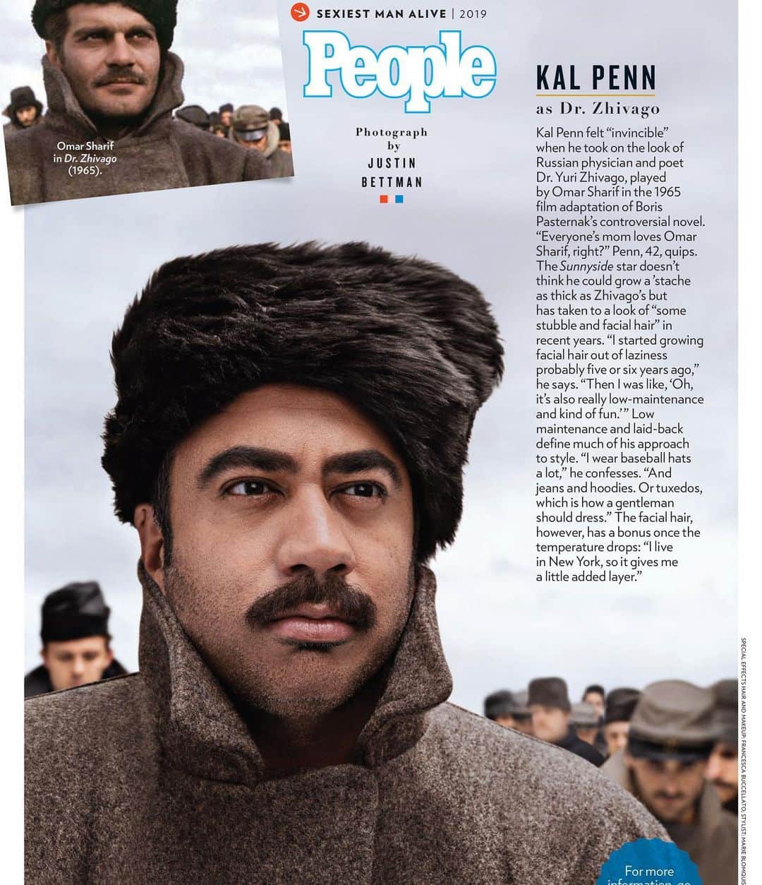 カル・ペンのインスタグラム：「I mustache the @people how I ended up in the #SexiestManAlive issue for #Sunnyside.」