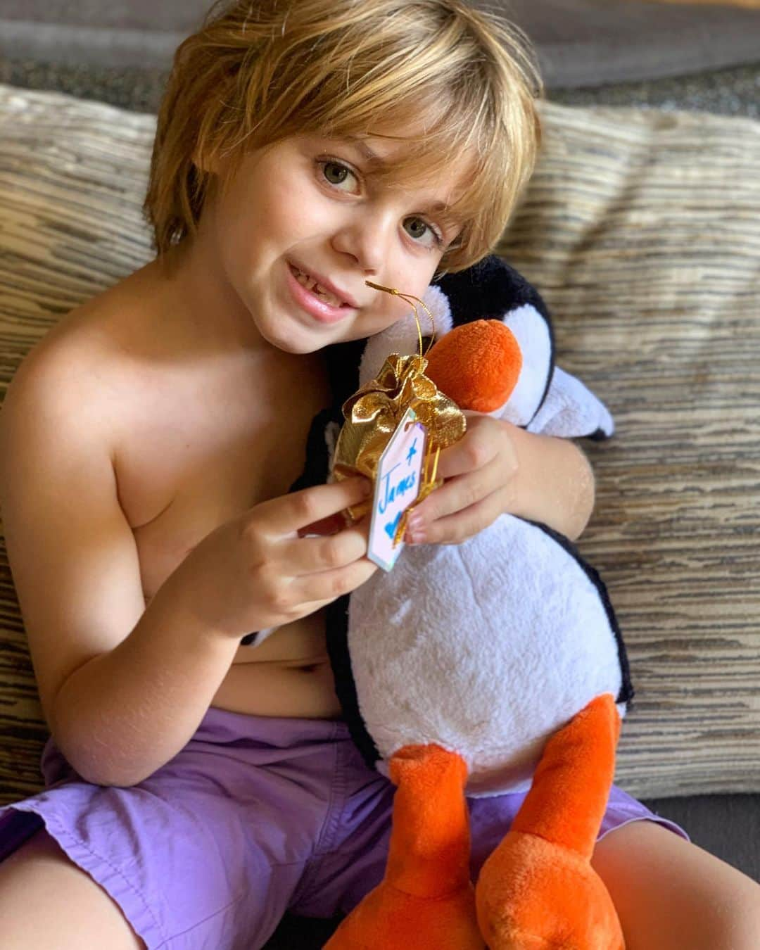 カイル・ニューマンさんのインスタグラム写真 - (カイル・ニューマンInstagram)「#lategram Had an action-packed family weekend with Zero the penguin — @jamesknightnewman’s school mascot. We went swimming, rock climbing, played Leonard Bernstein’s piano and even saw #Frozen2!」11月20日 5時52分 - kyle_newman