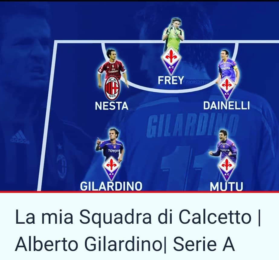 ダリオ・ダイネッリさんのインスタグラム写真 - (ダリオ・ダイネッリInstagram)「Da grande mister qual’ è’ @albertogilardino ha costruito una squadra guardando a 360gradi tutti gli aspetti ! Un portierone @sebafrey , un difensore che non dà speranza agli attaccanti avversari @Nesta , un n10 che da spettacolo @adrian10mutu , un bomber @albertogilardino e ... un top per organizzare il menu della cena dopo partita 🍷😂 @dainored ! 😂 Grande #MisterbomberoneGila stima reciproca !!!!」11月19日 21時30分 - dainored