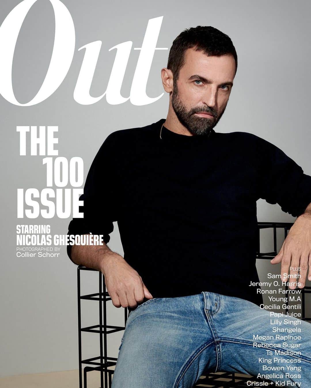 ニコラ・ジェスキエールのインスタグラム：「Proud to be part of @outmagazine ‘s  #Out100 ! Thank you @pfpicardi @collierschorrstudio ⚡️🏳️‍🌈🆖」