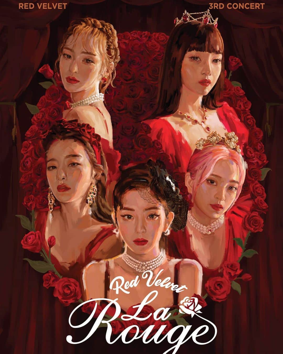 のインスタグラム：「- Red Velvet - La Rouge 그녀들의 레드 #RedVelvet #LaRouge」