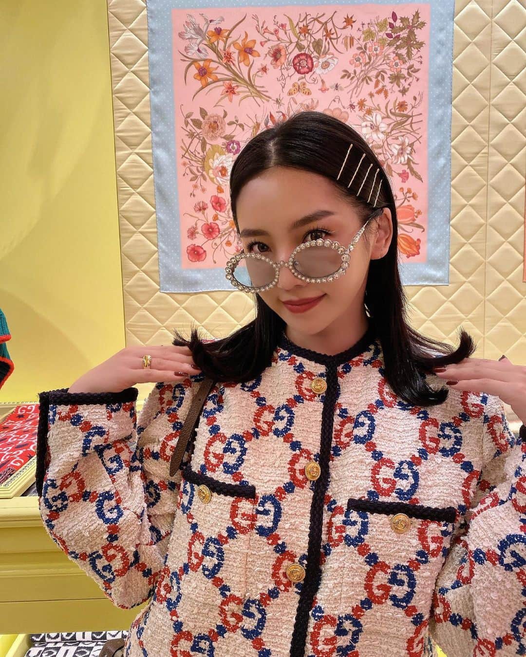 megbabyのインスタグラム：「👧🏻🎉 @gucci  #guccishibuyaparco」