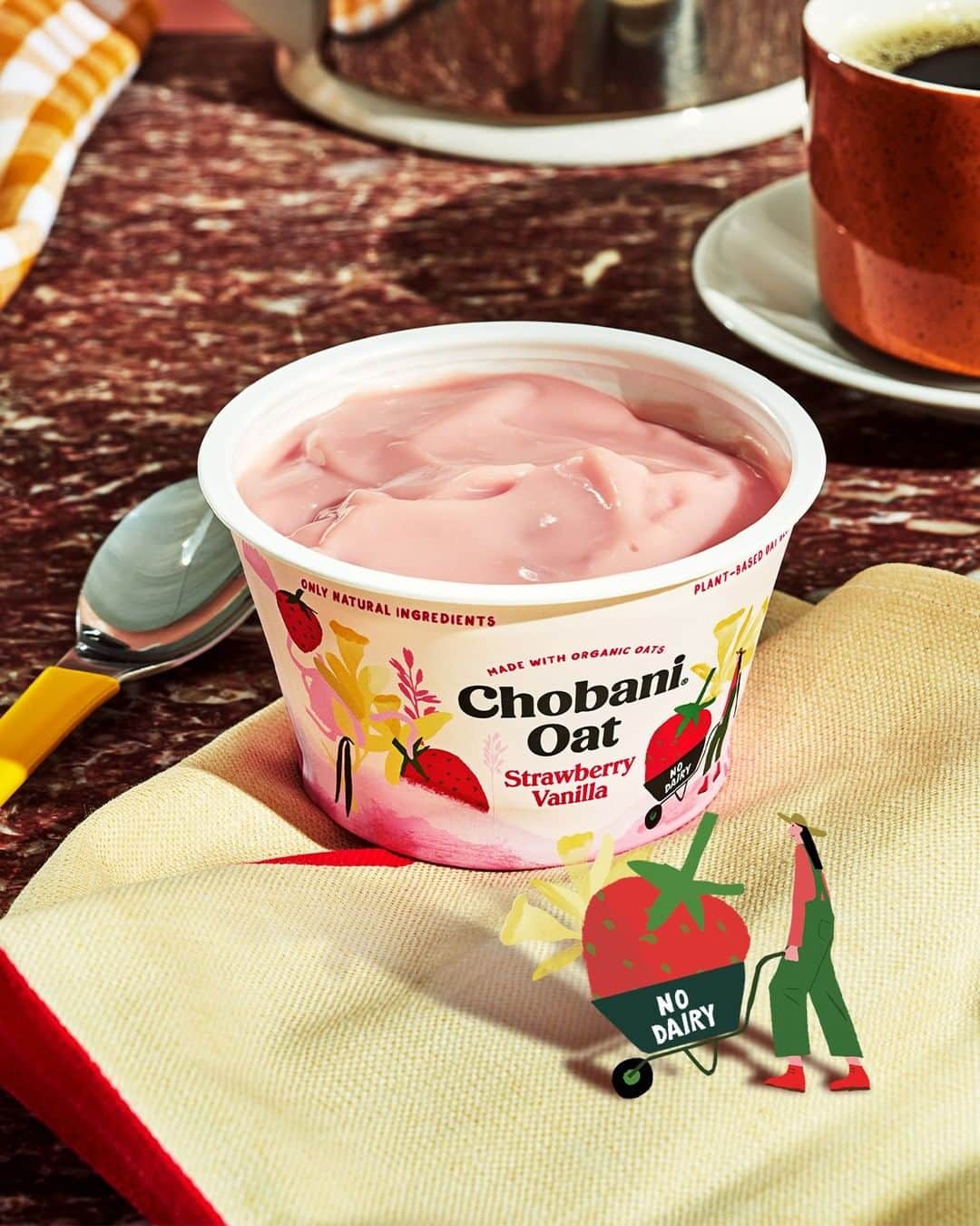 Chobaniのインスタグラム：「First, we poured oats in a cup. Then we stirred them up. Be the first to try our delicious Chobani Oat blends. Enter for a chance to win them.  To enter our Sweepstakes: 1. Maintain a public Instagram account. 2. Follow @chobani on Instagram. 3. Tag up to 5 friends for a max of 5 entries to improve your chances of winning. *See Official Rules for all details via link in profile. Winner will be contacted via DM on or about 11/22. Sweepstakes is open only to legal residents of the U.S. who are 18 years of age or older at the time of entry and award.」