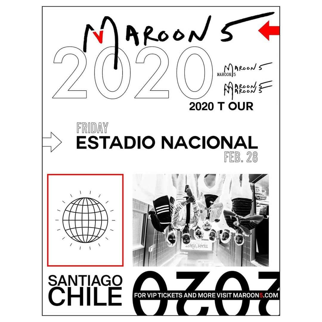 Maroon 5さんのインスタグラム写真 - (Maroon 5Instagram)「FEB. 28, 2020 • SANTIAGO, CHILE • ESTADIO NACIONAL」11月20日 0時02分 - maroon5