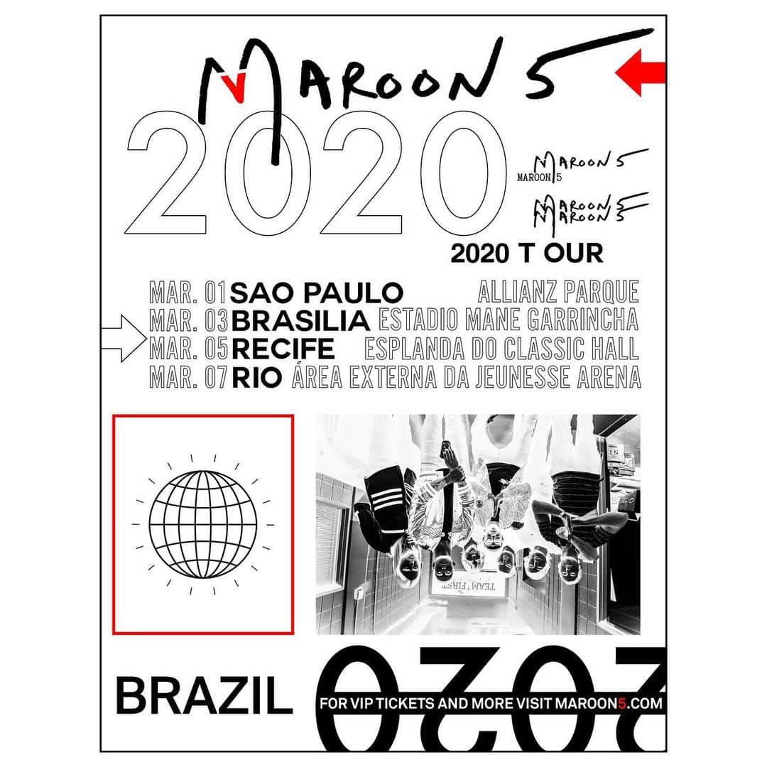 Maroon 5さんのインスタグラム写真 - (Maroon 5Instagram)「MARCH 1-7, 2020 • BRAZIL」11月20日 0時03分 - maroon5