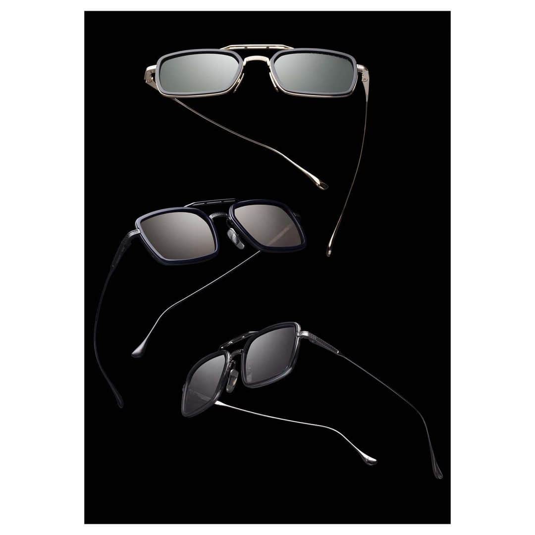 ディタのインスタグラム：「A sinuously sculpted titanium front frame affixed to slender acetate lens rims, #DITA Flight.008’s custom titanium nose pads and diamond-pressed titanium temples reflect a culture of craft that has endured for nearly 25 years. #DITAsunglasses #DITAeyewear」