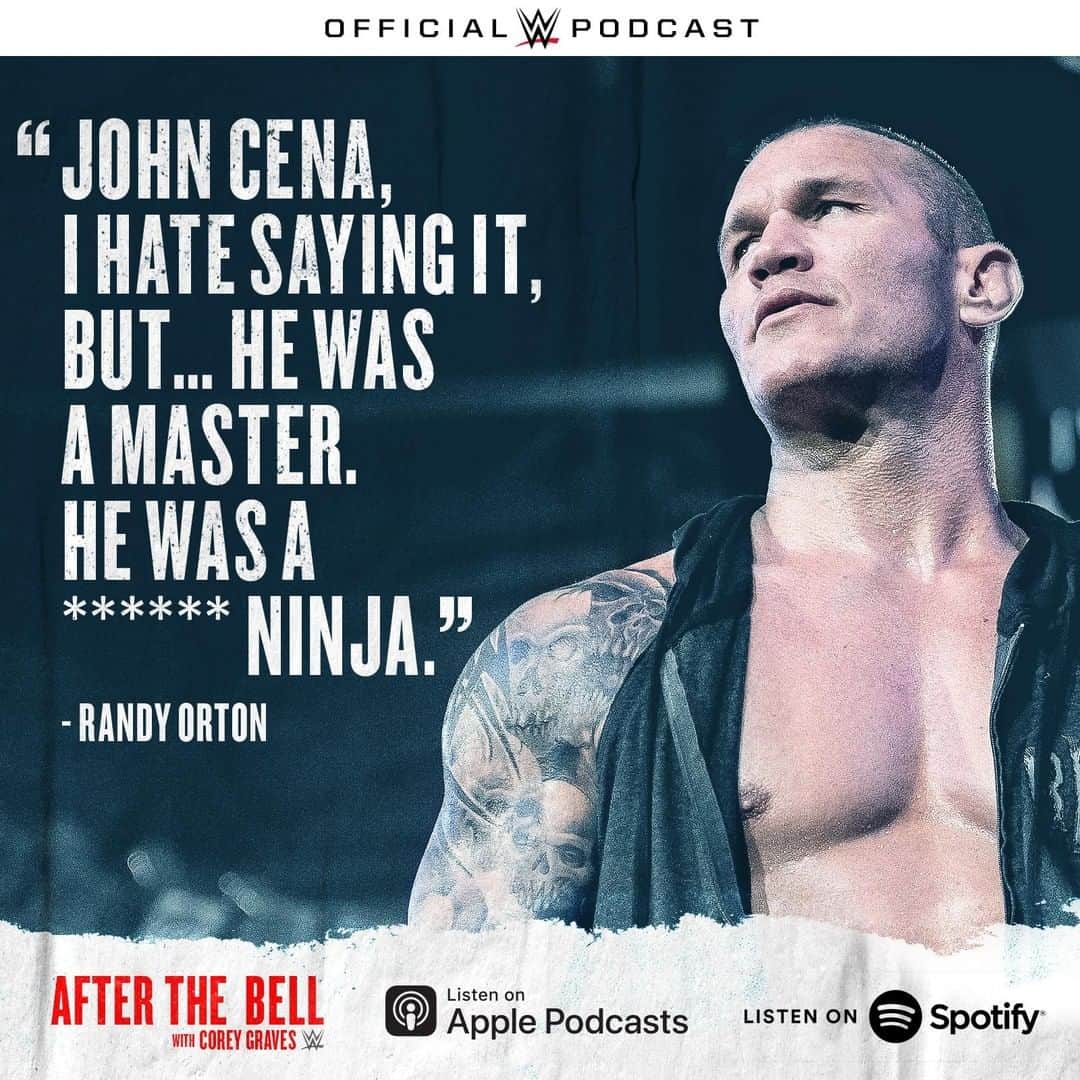WWEさんのインスタグラム写真 - (WWEInstagram)「@randyorton REALLY hates to compliment @johncena.  Get the full story on an ALL-NEW @afterthebellwwe with @wwegraves TOMORROW!」11月20日 4時30分 - wwe