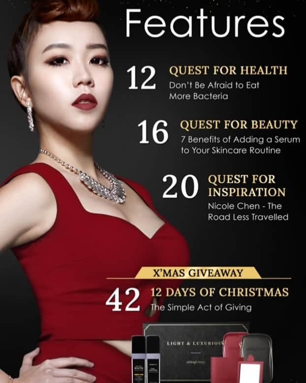 Nicole Chenさんのインスタグラム写真 - (Nicole ChenInstagram)「Excited to be on a front cover of an entrepreneurship magazine in Singapore! Focusing not only about my DJ but about doing events and so on! #questmagazine #nicolechen #frontcover」11月20日 14時35分 - nicolechen.tv