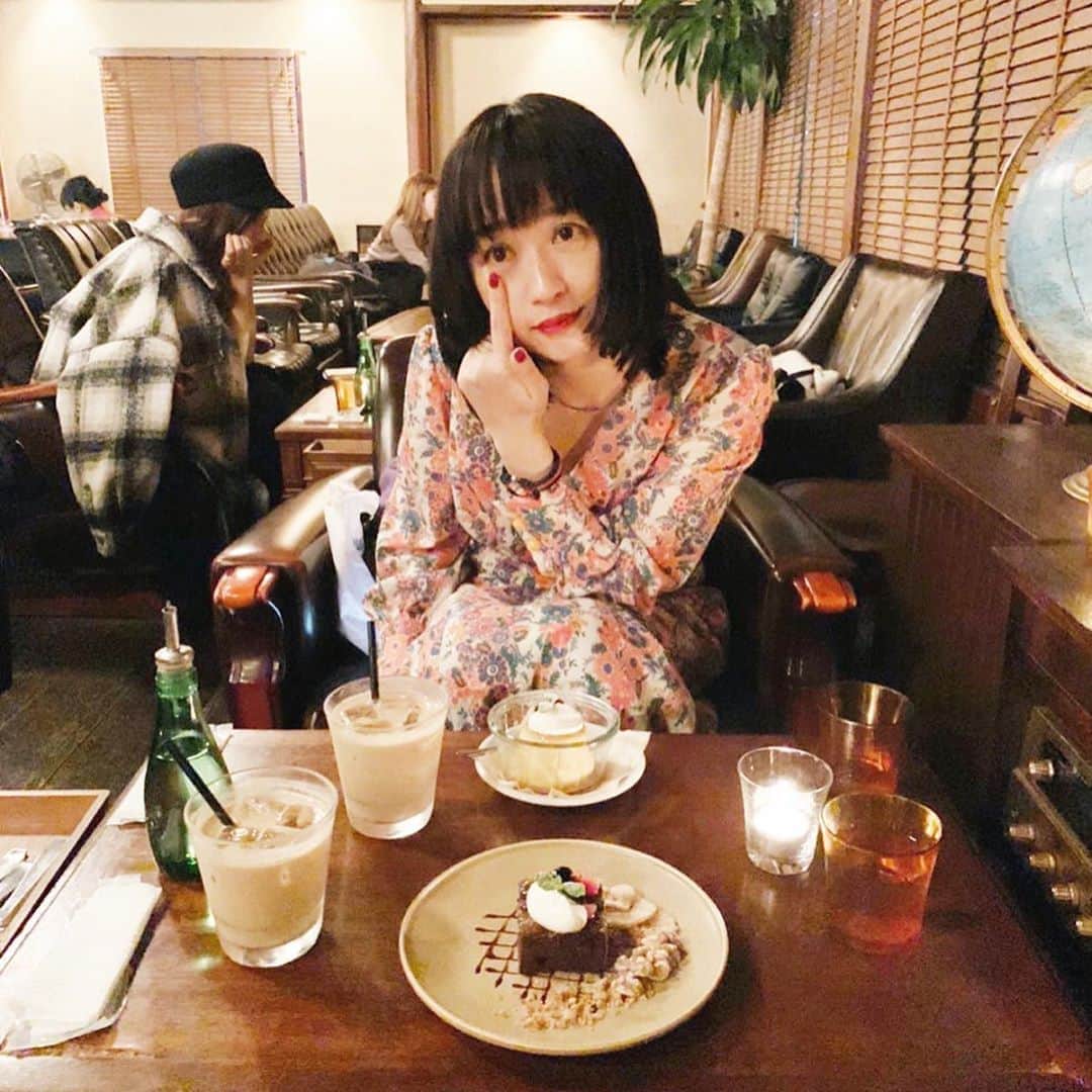 小川暖奈のインスタグラム：「光永さんと、仕事終わりにおteaさせていただきましたー #おtea☕️」