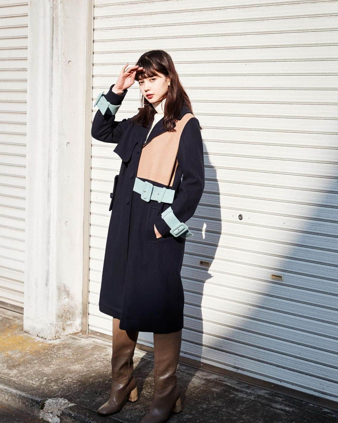 REDYAZELさんのインスタグラム写真 - (REDYAZELInstagram)「RECOMMEND ITEMS﻿ —————————————————﻿ •BI-COLOR COAT ¥29,900+tax﻿ •TOPS ¥1,990+tax﻿ •EARRINGS ¥2,990+tax﻿ •BOOTS ¥18,000+tax﻿ ﻿ ウールを100%使用した暖かみのある﻿ Aライン配色デザインコート。﻿ ﻿﻿﻿﻿﻿—————————————————﻿ #REDYAZEL #レディアゼル」11月20日 8時46分 - redyazel