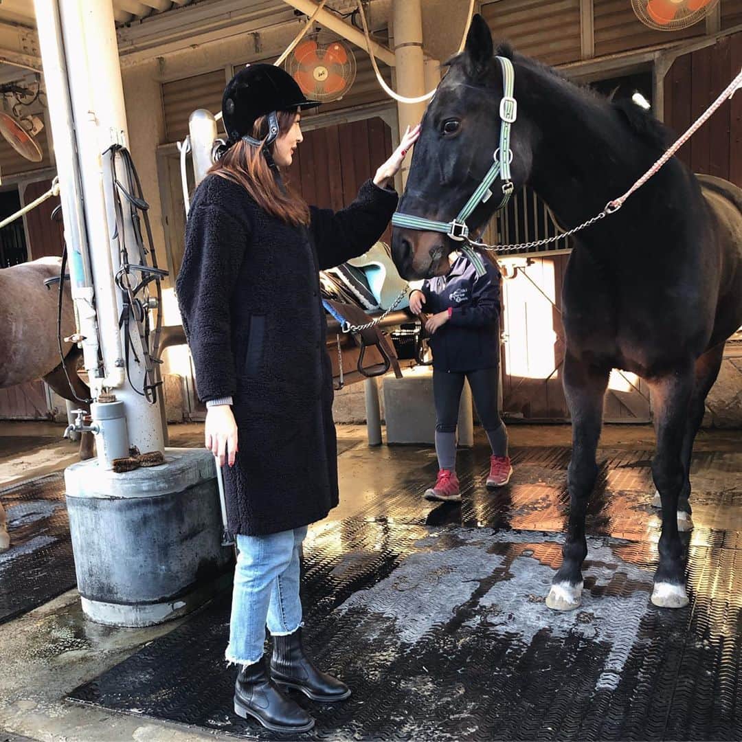大倉ちなさんのインスタグラム写真 大倉ちなinstagram 23日からタイ 香港にいってきます 香港は大丈夫かな テロ わたしが遊んだ馬は北海道出身の知床丸くん 同じ道産子同士意気投合できたかな 可愛いかったな Instagood Photography