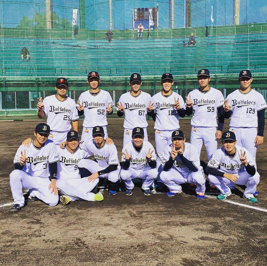 後藤駿太のインスタグラム：「今日で秋季キャンプ終わりました。 高知まで応援に来てくださった皆様ありがとうございました！ 差し入れをくださった皆様ありがとうございました。 引き続きご声援宜しくお願いします🤲  #orixbuffaloes #チーム #野手 #秋季キャンプ #感謝の気持ち」
