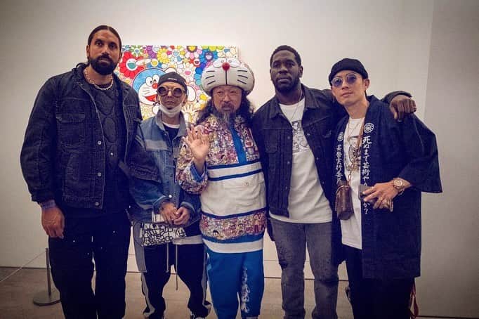呉建豪のインスタグラム：「Congratulations @takashipom loved the new artwork with @dorachan_official Brings back so many fond memories of my childhood ✨✨✨ if you guys are in Tokyo def stop by « Superflat Doraemon » @galerieperrotin @socialcapital  #MurakamiDoraemon #superflatdoraemon」