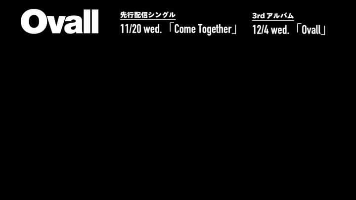 Ovallのインスタグラム：「12/4(水)に発売するOvall 3rdアルバム『Ovall』から、﻿ 大本命の一曲「Come Together」を本日先行リリース！！﻿ ﻿ アルバム収録曲の中でも圧倒的存在感を放つベストオブベストな一曲がついにお目見えです！﻿ ダンサブルな曲調に乗せたmabanuaの甘い歌声と、レーベルメイトNenashiが作詞した歌詞にも要注目！﻿ ﻿ ▶️Apple Music﻿ https://music.apple.com/jp/album/1482357528﻿ ﻿ ▶️Spotify﻿ http://open.spotify.com/album/6NWSGtKHbG6KoC831tUA1o﻿ ﻿ ▶️YouTube (Teaser)﻿ https://youtu.be/U9GdudNIJJo﻿ ﻿ ▶️Others﻿ https://Ovall.lnk.to/Ovall﻿ ﻿ ---------﻿ ﻿ 【アルバム情報】﻿ ■ タイトル：Ovall﻿ ■ 発売日：2019年12月4日 (水)﻿ ■ 品番・価格﻿ □ 通常盤：OPCA-1042 / 2,500円 (+tax)﻿ □ 限定盤 (2CD)：OPCA-1043 / 3,000円 (+tax)﻿ ■ 収録曲﻿ □ DISC1﻿ 1. Stargazer﻿ 2. Transcend feat. Armi (Up Dharma Down)﻿ 3. Dark Gold﻿ 4. Come Together ﻿ 5. Slow Motion Town﻿ 6. Triangular Pyramid﻿ 7. Paranoia﻿ 8. Rush Current﻿ 9. Desert Flower﻿ □ DISC2 (限定版のみ)﻿ 1. Stargazer Rework (Produced by HIKARU ARATA, Vocal by KENTO NAGATSUKA from WONK)﻿ 2. Transcend feat. Armi (Up Dharma Down) (Kan Sano Remix)﻿ 3. Come Together (Nenashi Rework)﻿ 4. Paranoia (Covered by Michael Kaneko)﻿ ﻿ 【ツアー情報】﻿ Ovall Tour 2020﻿ http://ovall.net/live/2019/ovall_tour_2020/﻿ ﻿ 3/15(日) 群馬 Block　※ SOLD OUT﻿ 4/5(日) 大阪 (TBA.)﻿ 4/25(土) 福岡 The Voodoo Lounge﻿ 4/26(日) 愛知 CLUB UPSET﻿ 5/31(日) 東京 O-EAST ＜origami SAI＞﻿ 出演 : Ovall / Kan Sano / mabanua / Michael Kaneko / Nenashi / 関口シンゴ  and more」