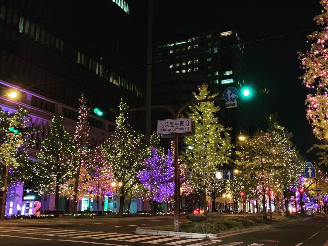 牛窪万里子さんのインスタグラム写真 - (牛窪万里子Instagram)「御堂筋はクリスマスイルミネーションでキレイ！！ #大阪 #御堂筋 #クリスマスイルミネーション #美しい #大阪の夜散歩」11月21日 0時23分 - mariko_ushikubo