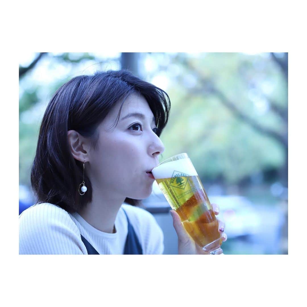 上村彩子さんのインスタグラム写真 - (上村彩子Instagram)「. . 昨日のおやすみ。 ケーキセットの内容きいておきながら 頼んだのは結局…🍻」11月20日 18時29分 - saekokamimura